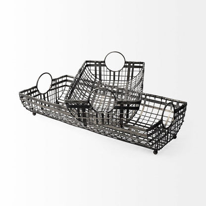 Mercana - Kenneth 24L x 12W Gray Metal Baskets (Set of 2) - 68786_CLOSEOUT view 5