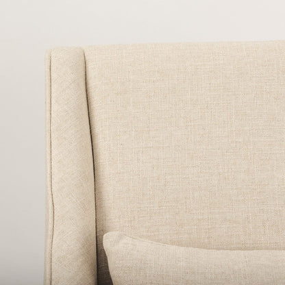 Mercana - Kensington Cream Linen Fabric and Wood Accent Chair - 70243_CLOSEOUT view 7