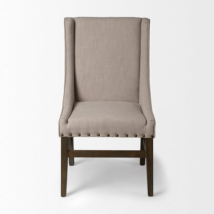 Mercana - Kensington I Beige Fabric and Solid Wood Dining Chair - 50388_CLOSEOUT view 2