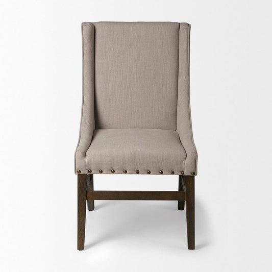 Mercana - Kensington I Beige Fabric and Solid Wood Dining Chair - 50388_CLOSEOUT view 2