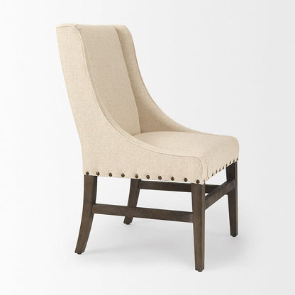 Mercana - Kensington I Cream Fabric and Solid Wood Dining Chair - 70242_CLOSEOUT view 6