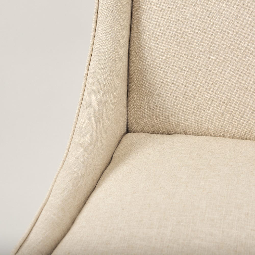 Mercana - Kensington I Cream Fabric and Solid Wood Dining Chair - 70242_CLOSEOUT view 8
