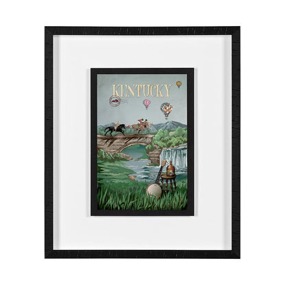 Mercana - Kentucky Go USA M by Mercana Studio a Framed Art Print Matted under Glass - 14997 view 1