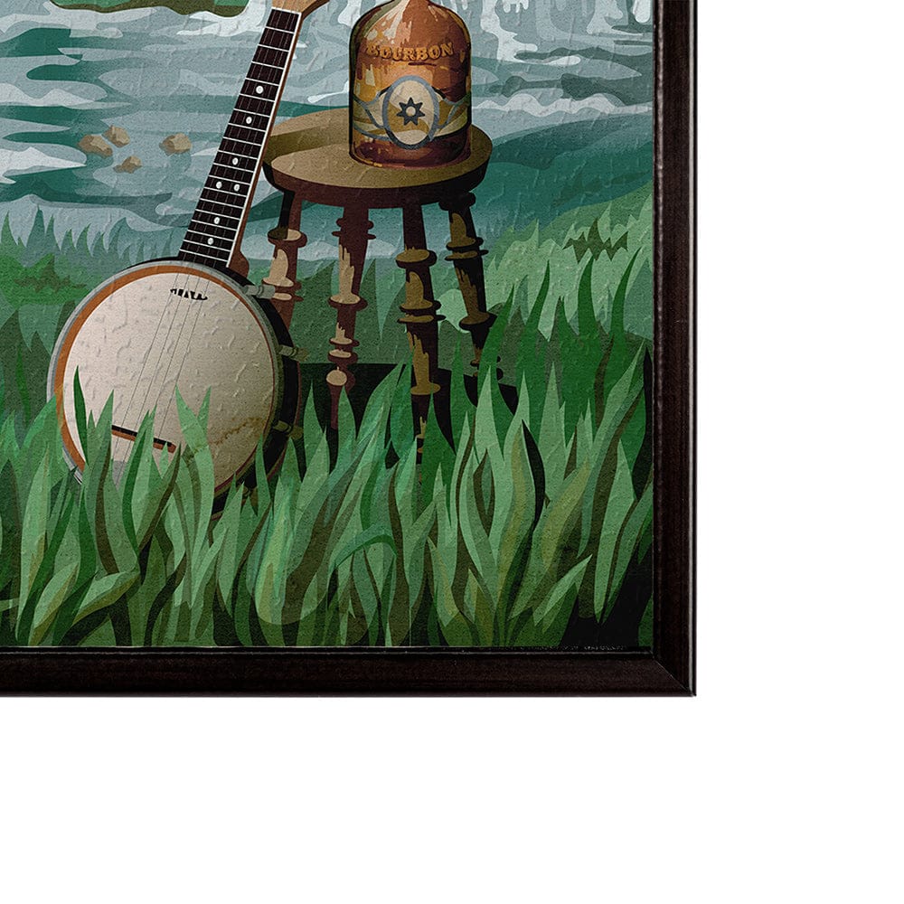 Mercana - Kentucky Go USA SM by Mercana Studio a Hand Embellished Decograph Framed Art Print - 14998 view 3
