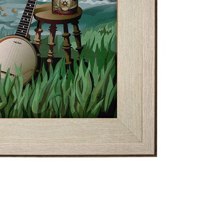 Mercana - Kentucky Go USA XL by Mercana Studio a Hand Embellished Decograph Framed Art Print under Glass - 15000 view 3