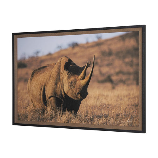 Mercana - Kenyan Rhino by Max Blakesberg Studios a Hand Embellished Framed Art Print Matted under Glass - 15706 view 2