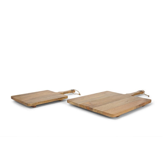 Mercana - Khana Natural Solid Wood Square Serving Boards - 70935 view 1