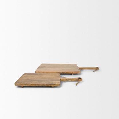Mercana - Khana Natural Solid Wood Square Serving Boards - 70935 view 2