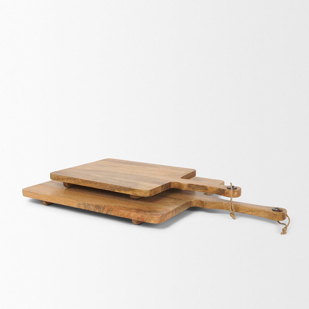 Mercana - Khana Natural Solid Wood Square Serving Boards - 70935 view 3