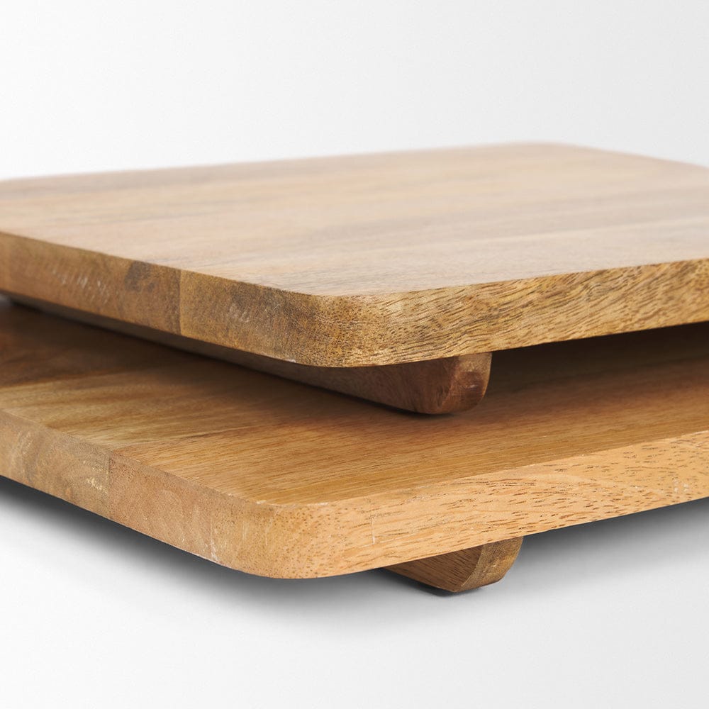 Mercana - Khana Natural Solid Wood Square Serving Boards - 70935 view 5