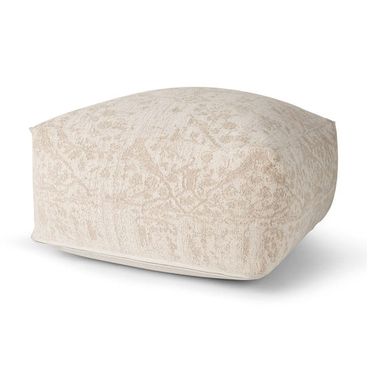 Mercana - Khloe Large Cream Pouf - 70379_CLOSEOUT view 1