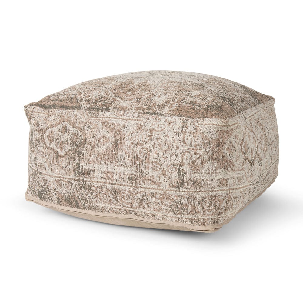 Mercana - Khloe Large Taupe Pouf - 70380_CLOSEOUT view 1