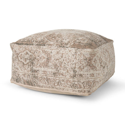 Mercana - Khloe Large Taupe Pouf - 70380_CLOSEOUT view 1