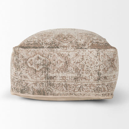 Mercana - Khloe Large Taupe Pouf - 70380_CLOSEOUT view 2