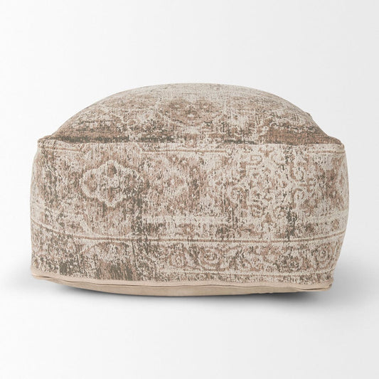 Mercana - Khloe Large Taupe Pouf - 70380_CLOSEOUT view 2