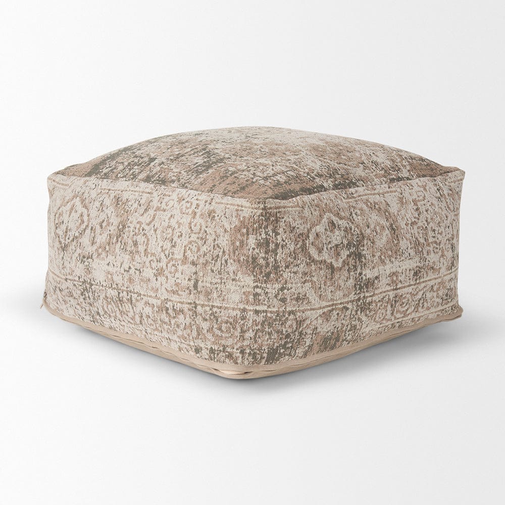 Mercana - Khloe Large Taupe Pouf - 70380_CLOSEOUT view 4