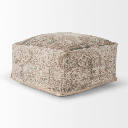 Mercana - Khloe Large Taupe Pouf - 70380_CLOSEOUT view 4
