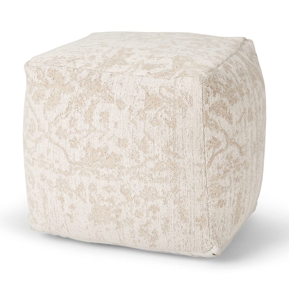 Mercana - Khloe Small Cream Pouf - 70376 view 1