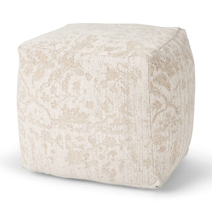 Mercana - Khloe Small Cream Pouf - 70376 view 1