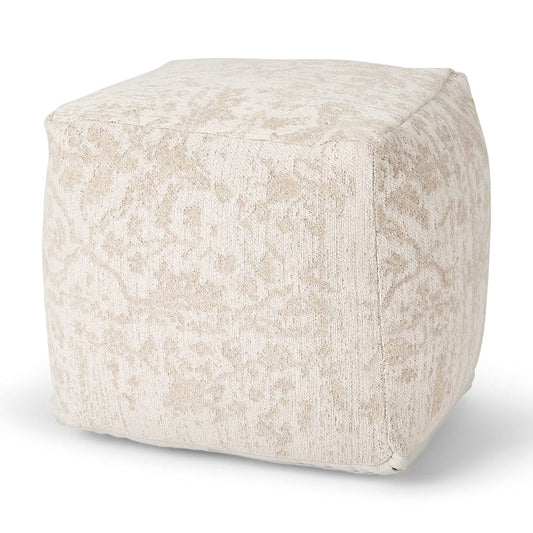 Mercana - Khloe Small Cream Pouf - 70376 view 1