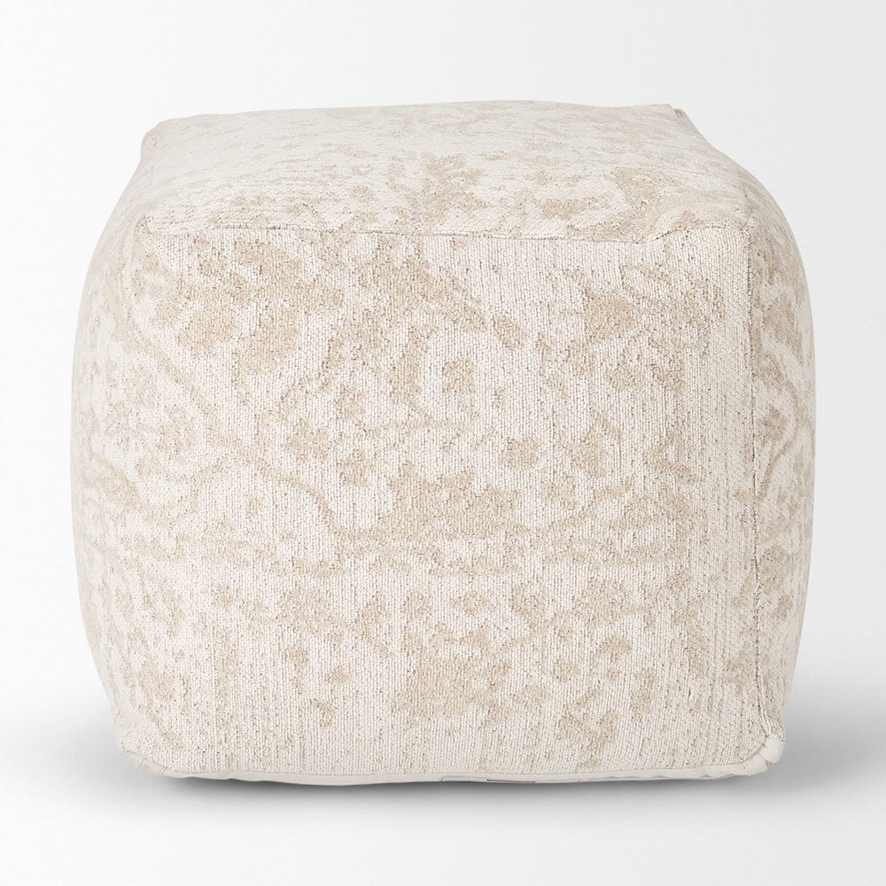 Mercana - Khloe Small Cream Pouf - 70376 view 2