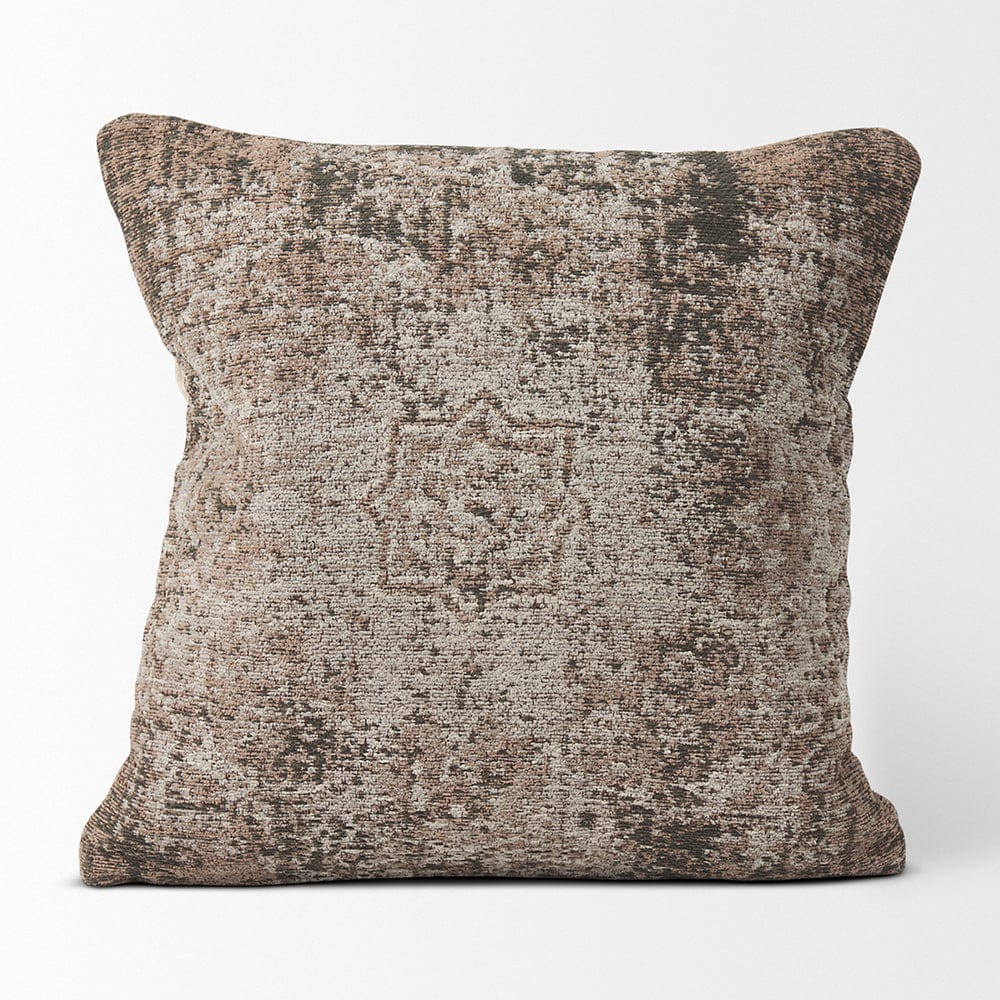 Mercana - Khloe Taupe Square Pillow Cover - 70343 view 2