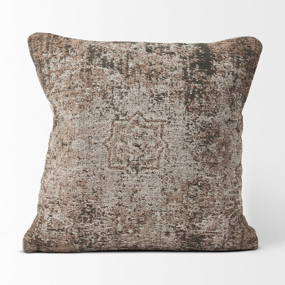Mercana - Khloe Taupe Square Pillow Cover - 70343 view 2