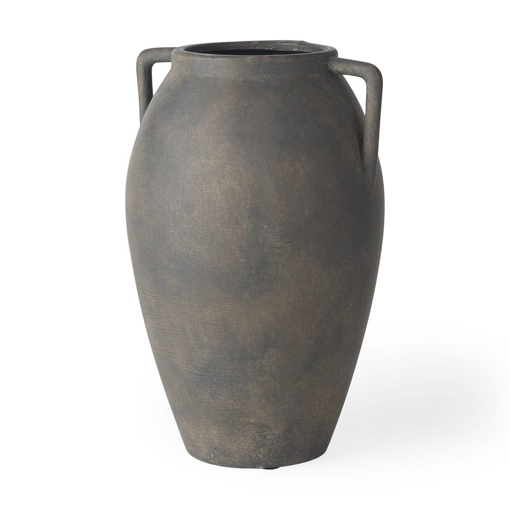Mercana - Kilian Medium Brown-Gray Double Ear Vase - 70086 view 1