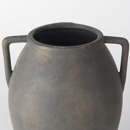 Mercana - Kilian Medium Brown-Gray Double Ear Vase - 70086 view 5