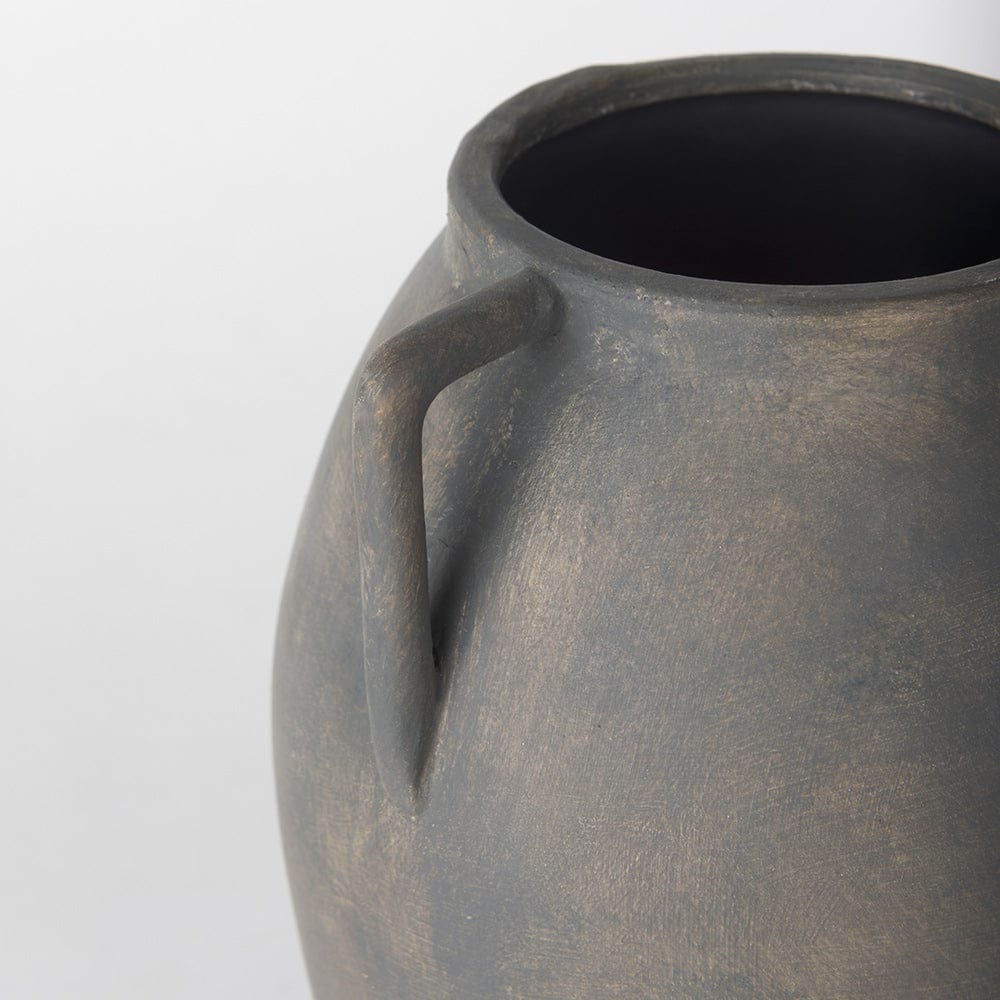 Mercana - Kilian Medium Brown-Gray Double Ear Vase - 70086 view 7