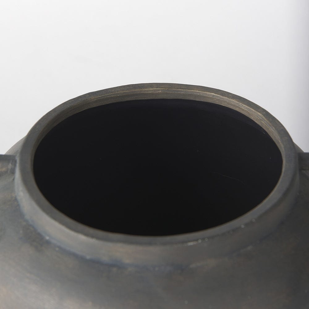 Mercana - Kilian Short Brown-Gray Double Ear Vase - 70087 view 6