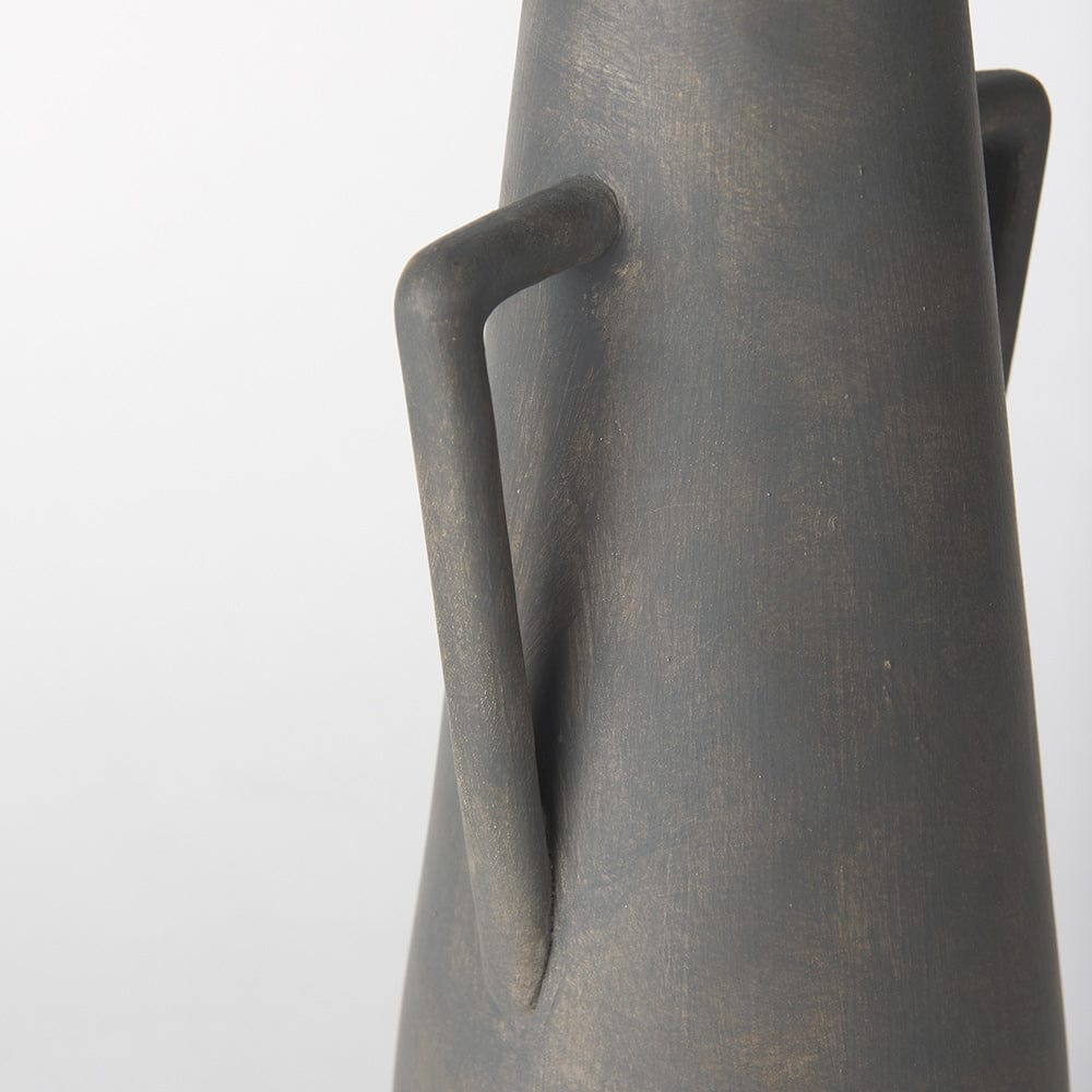 Mercana - Kilian Tall Matte Brown-Gray Double Ear Vase - 70085 view 7