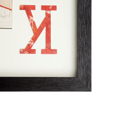 Mercana - King of Diamonds II Playing Card a Paper Mosaik Collage Framed Art under Glass - 67733 view 3