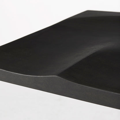 Mercana - Kiran 17L x 17W x 30H Black Wood W/ Black Metal Base C-Shape Bar Stool - 69172_CLOSEOUT view 7