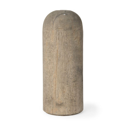 Mercana - Knox Large Gray-Wash Wood Decorative Object - 70135_CLOSEOUT view 1
