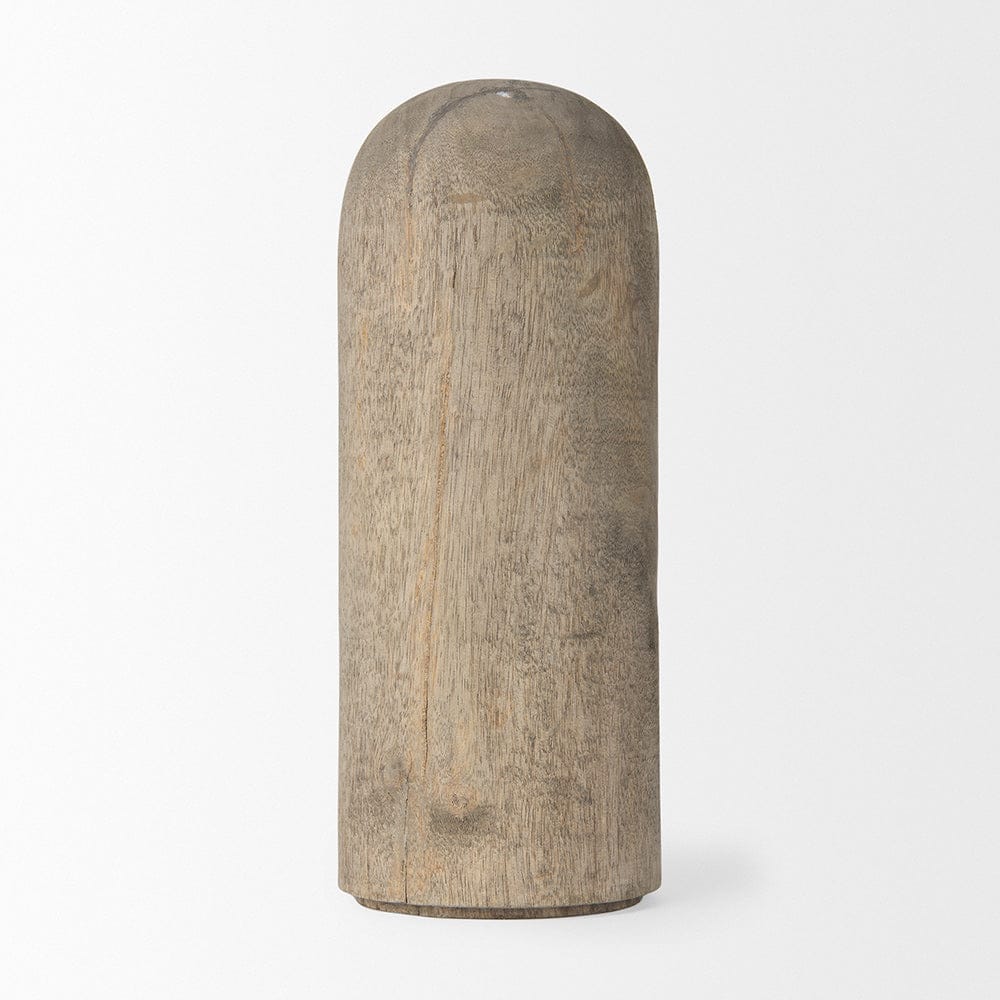 Mercana - Knox Large Gray-Wash Wood Decorative Object - 70135_CLOSEOUT view 2