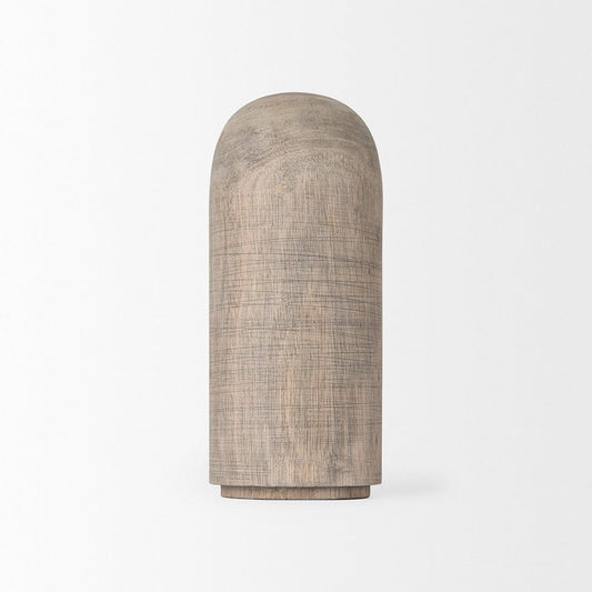 Mercana - Knox Medium Gray-Wash Wood Decorative Object - 70133_CLOSEOUT view 2