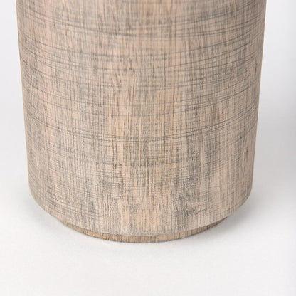 Mercana - Knox Medium Gray-Wash Wood Decorative Object - 70133_CLOSEOUT view 5