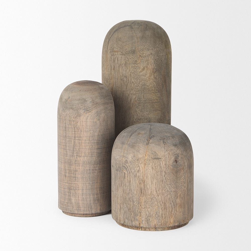 Mercana - Knox Medium Gray-Wash Wood Decorative Object - 70133_CLOSEOUT view 6