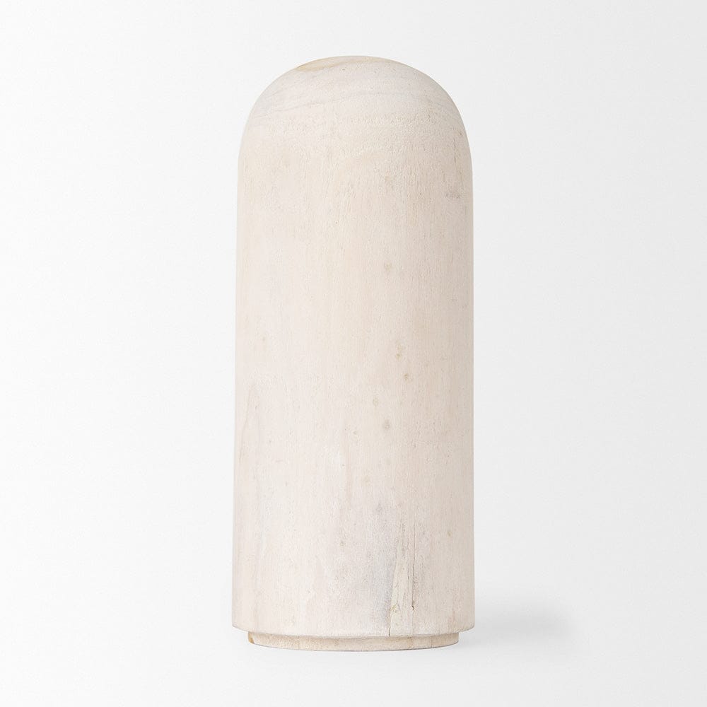 Mercana - Knox Medium White-Wash Wood Decorative Object - 70130_CLOSEOUT view 2
