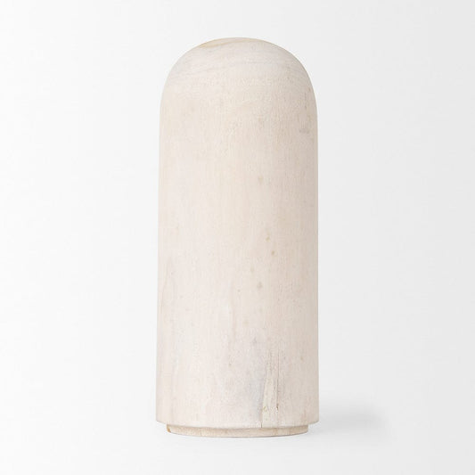 Mercana - Knox Medium White-Wash Wood Decorative Object - 70130_CLOSEOUT view 2