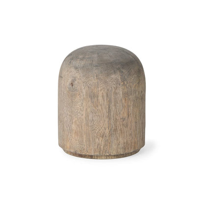 Mercana - Knox Short Gray-Wash Wood Decorative Object - 70134_CLOSEOUT view 1
