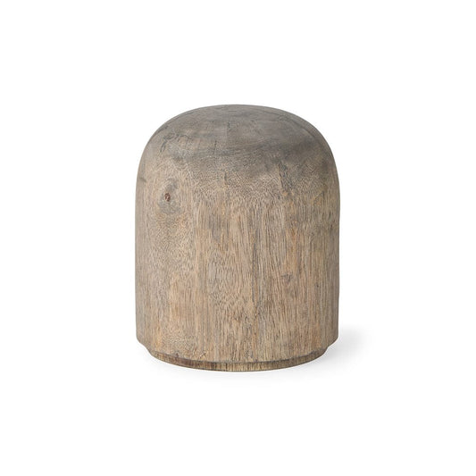 Mercana - Knox Short Gray-Wash Wood Decorative Object - 70134_CLOSEOUT view 1
