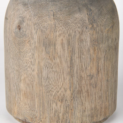 Mercana - Knox Short Gray-Wash Wood Decorative Object - 70134_CLOSEOUT view 4