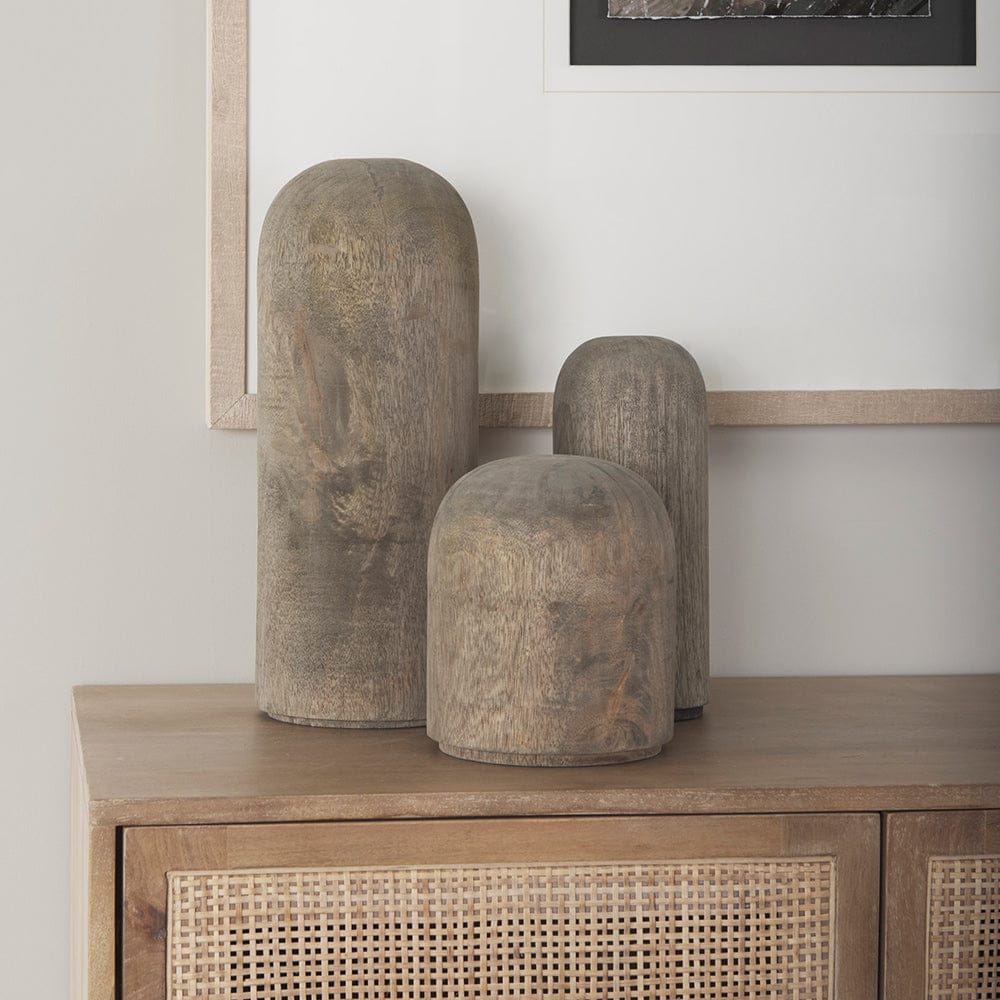 Mercana - Knox Short Gray-Wash Wood Decorative Object - 70134_CLOSEOUT view 8
