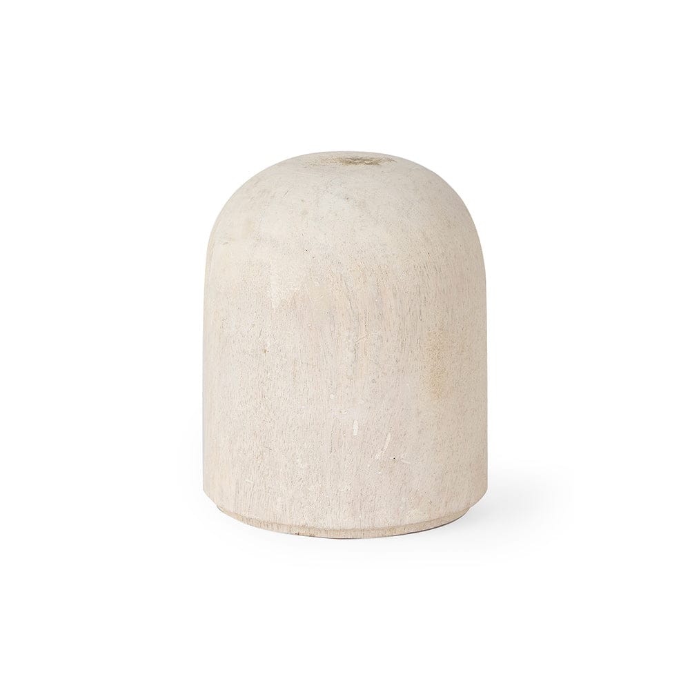 Mercana - Knox Short White-Wash Wood Decorative Object - 70131_CLOSEOUT view 1