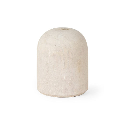 Mercana - Knox Short White-Wash Wood Decorative Object - 70131_CLOSEOUT view 1