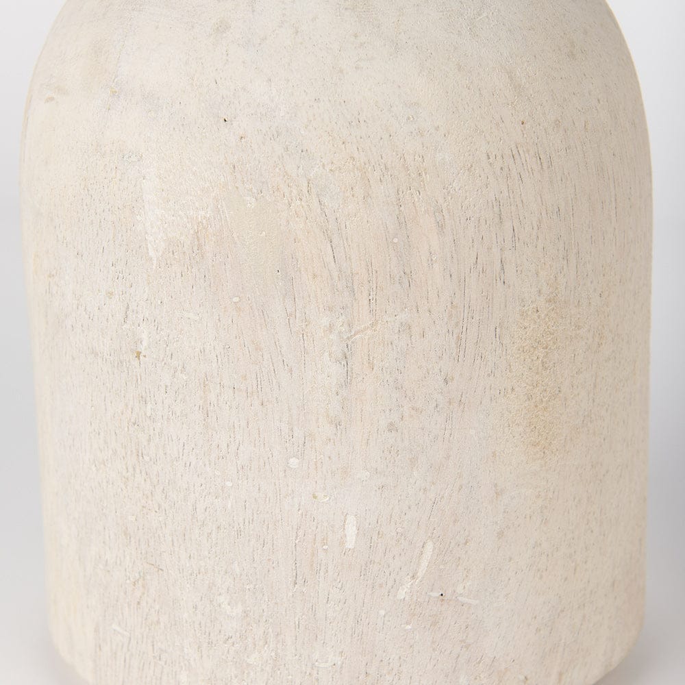 Mercana - Knox Short White-Wash Wood Decorative Object - 70131_CLOSEOUT view 2
