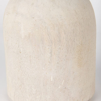 Mercana - Knox Short White-Wash Wood Decorative Object - 70131_CLOSEOUT view 2
