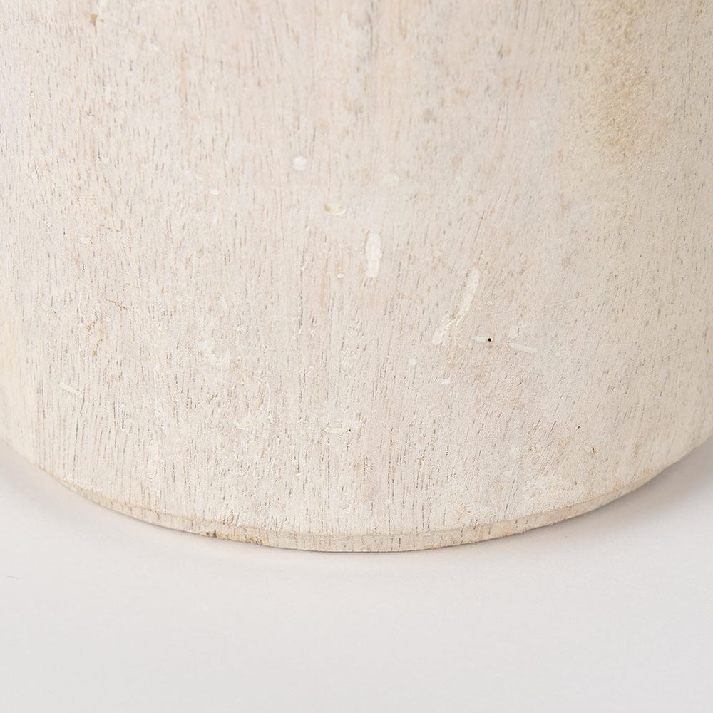 Mercana - Knox Short White-Wash Wood Decorative Object - 70131_CLOSEOUT view 3